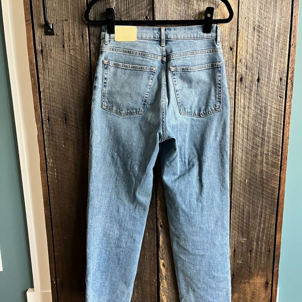 Everlane The Way-High Jean Distressed Medium Wash Size 27 regular